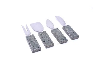 Multifunctional <b>Cheese</b> <b>Knife</b> <b>Set</b> With Stone Handle Stainless Steel Blade Durable <b>Cheese</b> Tools For Serving And Cutting Tools - Product Image 2