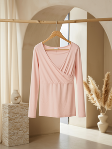 ขายส่งชุดเสื้อให้นมและกางเกงขายาวชุดนอนให้นมบีมาม่า NS03 - Product Image 1