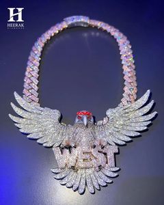 Collier pendentif aigle hip-hop de luxe, or 14K/18K, diamant de laboratoire/naturel, fournisseur de bijoux en gros - Product Image 1
