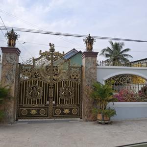 Portail en fer forgé décoratif moderne et robuste, avec revêtement en poudre, pour l'entrée d'une villa de luxe, allée sécurisée, fabriqué au Vietnam - Product Image 6