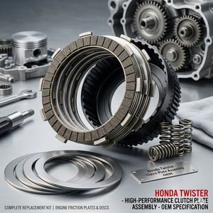 Plaque d'embrayage OEM pour moto Honda Twister |   Ensemble de plaques de friction du moteur |   Pièce de rechange haute performance - Product Image 1