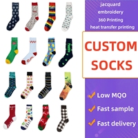 Chaussettes de sport unisexes plates et en tissu éponge personnalisées en usine, motifs personnalisés, broderie jacquard, chaussettes en coton et nylon pour hommes