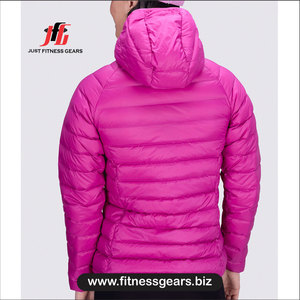 Women's quilted puffer <b>jacket</b> Winter solid color polyester Quilted puffer stand collar Full sleeve winter <b>jacket</b> - Product Image 3