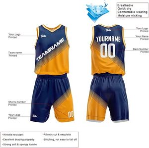 Uniforme de Baloncesto Sublimado de Diseño Nuevo al por Mayor para Niños y Jóvenes, Jersey de Baloncesto Reversible Personalizado de Talla Grande - Product Image 2