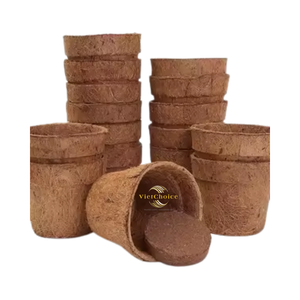 Maceta de Fibra de Coco Ecológica y Minimalista para Jardinería y Viveros - Product Image 1