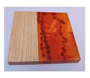 Posavasos Redondos de Resina y Madera de la Mejor Calidad, Accesorios para el Juego de Té, Posavasos de Resina y Madera Maciza para el Hogar, Disponibles para la Venta - Product Image 4