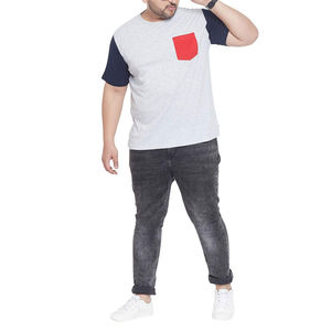 Camiseta de Cuello Alto Personalizada con Logotipo, Estilo Urbano para Hombre, Corte Cuadrado, 300 g/m², Algodón Grueso, Talla Grande, Camisetas Lisas Estampadas para Hombre - Product Image 2