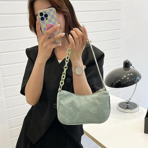 Bolso de hombro tipo hobo de cuero PU de moda, con cadena, logotipo personalizado, venta al por mayor, para mujer, más barato, de fábrica OEM ODM 2026 - Product Image 5