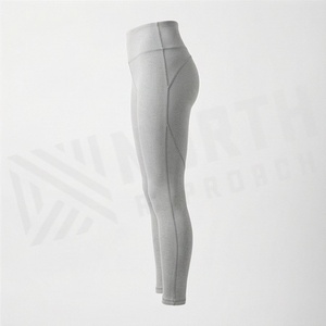 Thread Womens High Elastic Waist Fitness Pants Yoga Sports Running Shock Absorbing Stretch Breathable Quick Dry Tights - Product Image 3