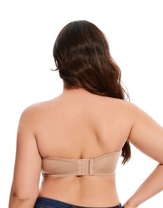 Women's Beige Push-Up <b>Bra</b> Full Cup Underwire Lace Trim Adjustable Straps Back Closure Elegant Style All Seasons Wear - Product Image 2