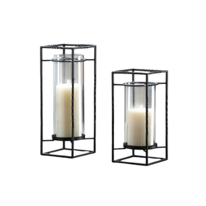 Antique Candlestick Holder Iron <b>Candle</b> Stand with Dual Ring Design and Heat Resistant Feature for Home Decoration - Product Image 2