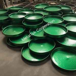 Martelé Grand Plateau De Service Décoratif En Métal Vert Couleurs Personnalisables pour Hôtel Restaurant Décor À La Maison Utiliser Vanité Organisateur Plateau - Product Image 6