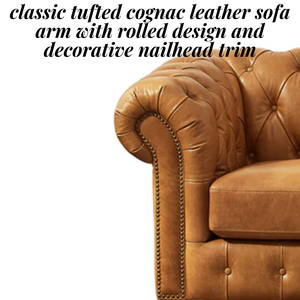 Sofá Chesterfield de Cuero Marrón de Lujo, 3 Plazas, Directo de Fábrica, Tapizado, para Sala de Estar, Hotel, Oficina, Proveedor Mayorista - Product Image 5