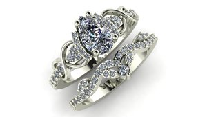 Ladies 1.80 Carat Moissanite CVD <b>Rings</b> Gold Silver Three Tone Yellow White Rose Pear Round <b>CZ</b> VVS2 D Fine Engagement Jewelry - Product Image 2