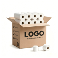 Papier toilette et essuie-tout 3 plis certifiés FSC de luxe, rouleaux de papier toilette pour hôtels et complexes hôteliers, compatibles fosses septiques