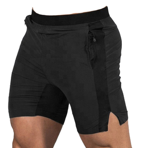 Pantalones Cortos Deportivos OEM para Hombre, con Forro, Bolsillos Dobles, 100% Algodón, Secado Rápido, Cierre con Cordón, Ropa Deportiva - Product Image 2