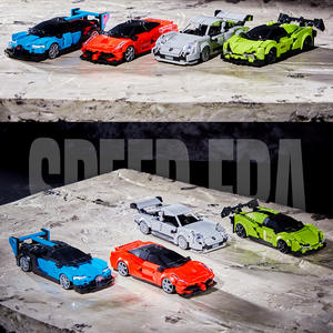 Kit de construction de modèle de voiture en plastique Creative Domestic Bolide Vision GT MOC Speed 8, jouet pour enfants - Product Image 6