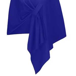 Jack and Jill Child Size Blue <b>Shawl</b> Soft Lightweight Elegant <b>Wrap</b> Fashion Scarf for Girls Casual Party Wear Accessory - Product Image 4