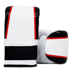 Harry Johnson Production Leather Boxing Gloves for Adults Breathable <b>Velcro</b> Closure Unisex Black - Product Image 3