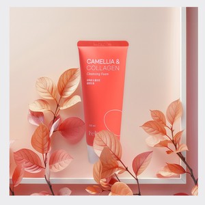 Limpiador facial coreano K-Beauty Felicia Cleansing Foam Collagen Hecho en Corea 100 mL Unisex cuidado de la piel limpiador espumoso - Product Image 5