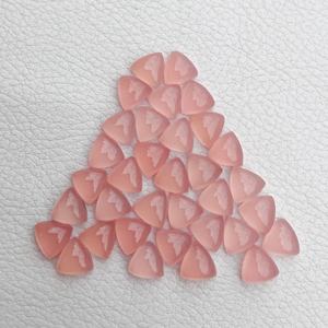 Piedra de Calcedonia Rosa Natural Certificada de 5 mm, Forma de Trillón Lisa, Cabujón Pulido, Gema Suelta, Venta Directa de Fábrica al por Mayor - Product Image 3