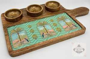 Farmhouse Rustic Wooden Serving <b>Platter</b> Handmade Dining Accessories - Product Image 3