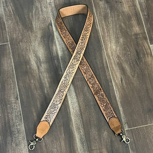 Bulk Price Custom Full Tooled Cow Leather Straps <b>Camera</b> <b>Bag</b> Strap Unisex High Quality Genuine Leather Replacement Shoulder Strap - Product Image 3