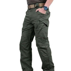 Pantalon Cargo Décontracté Homme Coupe Droite Taille Élastique Mi-Haute Kaki avec Multi-Poches – Vente en Gros Usine - Product Image 3