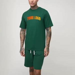 Conjunto Deportivo de Dos Piezas para Hombre, con Logotipo Personalizado, en Poliéster/Nailon, con Estampado Acid Wash, Sudadera con Capucha y Cremallera, Pantalones Deportivos - Product Image 1