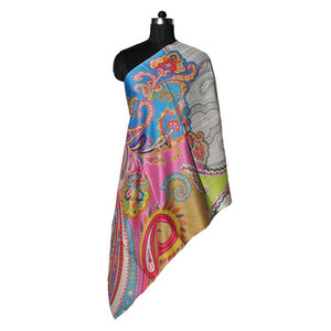 Luxury New Collection 100% Silk Digital Printed <b>Scarf</b> Shawl 70x200cms Elegant Soft Lightweight Fashion Wrap for Women Party - Product Image 5