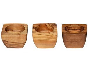 เชิงเทียนไม้มะกอกแบบเรียบง่ายสำหรับเทียนทีไลท์ - Product Image 5