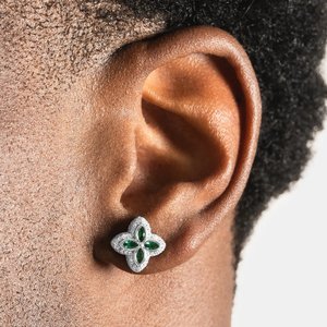 Boucles d'oreilles clous en diamant de créateur, argent sterling 925, bijoux de luxe tendance, haute brillance, étincelantes, cadeau d'anniversaire ou de fête - Product Image 4