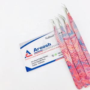 Pince à épiler en diamant de logo personnalisé professionnel de haute qualité Extension de cils en acier inoxydable revêtu de papier Volume durable - Product Image 4