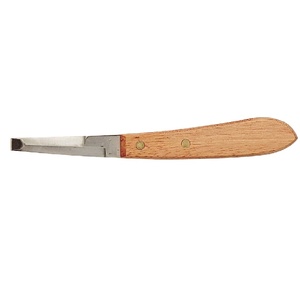 Couteau à sabots en argent de qualité supérieure avec manche en bois, double tranchant, en acier inoxydable, réutilisable, antirouille, matériel obstétrical - Product Image 1