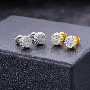 Wholesale <b>Moissanite</b> Diamond Stud <b>Earrings</b> 925 Sterling Silver Luxury Fashion Jewelry For Women - Product Image 1