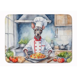 Alfombra de cocina de espuma viscoelástica American Hairless Terrier Chef, cojín antifatiga lavable a máquina, alfombra de baño cómoda - Product Image 1
