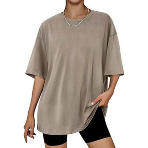 Comfortable Oversized Women's Short Sleeve Sportswear Tee Quick Drying Gym Shirt In All Colors - Product Image 4