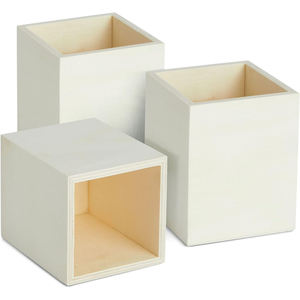 Elegante Portalápices de Madera Moderno con Acabado Natural, Organizador de Escritorio Multifuncional de Una Sola Capa Hecho a Mano para Oficina y Estudio - Product Image 3