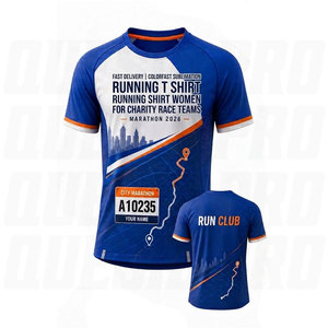 Premium Maßgefertigte Herren Sublimations-Laufshirts Schnelltrocknend Atmungsaktiv Mesh Vollständige Größenauswahl Kinder Erwachsene Wohltätigkeits-Rennen Teams Laufen - Product Image 4