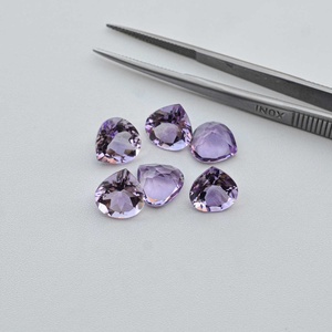 10mm naturel rose clair améthyste à facettes coeur coupe pierre précieuse en vrac pierre d'améthyste de qualité supérieure parfaite pour les paramètres de bijoux personnalisés - Product Image 4