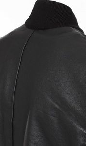 Chaqueta Bomber Varsity Unisex de Invierno, Estilo Streetwear, Personalizada, con Parches Vintage, Impermeable, Cuello Redondo, Bordado a Mano, Cuero PU - Product Image 3