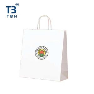 Sac en papier torsadé haut de gamme, idéal pour les commerçants, les vendeurs et les fournisseurs, 270x240x180mm - Product Image 3
