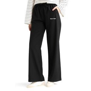 Pantalones Deportivos Anchos Personalizados para Mujer con Bordado, Cierre con Cordón, Secado Rápido, Transpirables, Ecológicos, de Poliéster/Algodón - Product Image 1