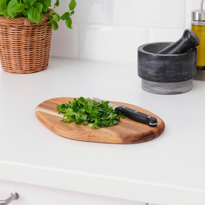 Planche à découper en bois naturel, faite à la main, pour la cuisine, les légumes, les fruits, le pain, la maison, le restaurant et la restauration - Product Image 5