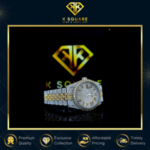 Nuevo Reloj Automático de Cuarzo con Movimiento Resistente al Agua, Correa de Acero Inoxidable con Diamantes Moissanite, Reloj de Lujo Unisex - Product Image 2