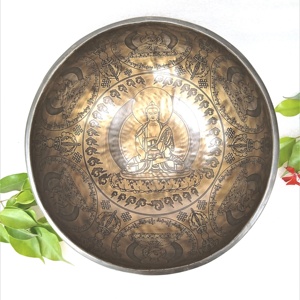 Cuencos de arte especial tibetano hechos a mano para cantar, artesanías de metal, hechos en nepalés, perfectos para meditación y curación - Product Image 5
