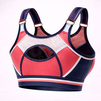 Soutien-gorge de sport pour femme à séchage rapide, en tissu extensible, pour la course et le fitness