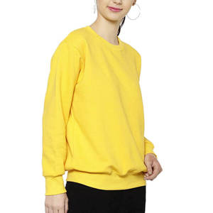 Sudadera de cuello redondo para mujer, de alta demanda, manga larga, corte holgado, transpirable, para otoño, sudaderas de algodón personalizadas - Product Image 2