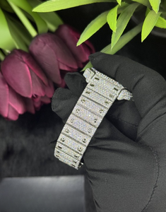 Custom Luxury Moissanite Watch | VVS Iced Out Skeleton | Passes Diamond Tester Wholesale - Product Image 4