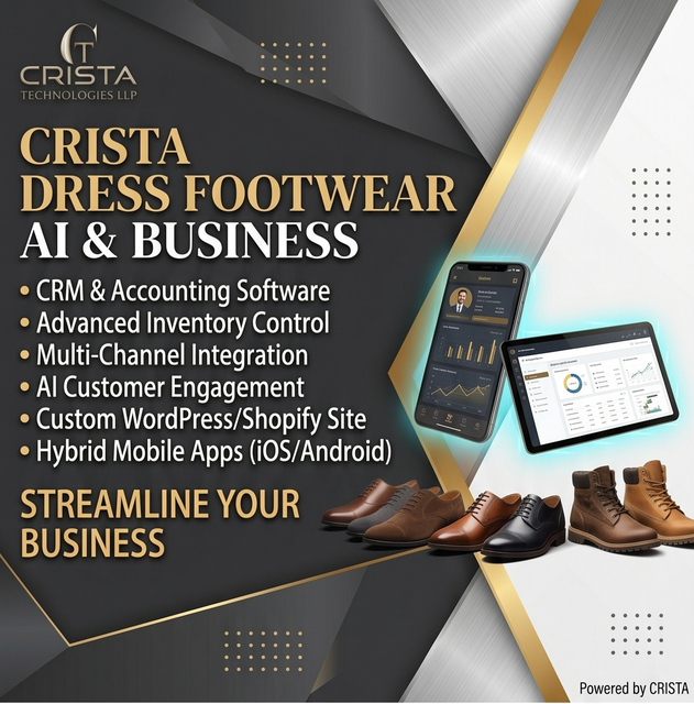 AI Footwear Accounting & CRM Software for Wordpress Shopify Android iOS Mobile Application Website Design Software Plugins ERP